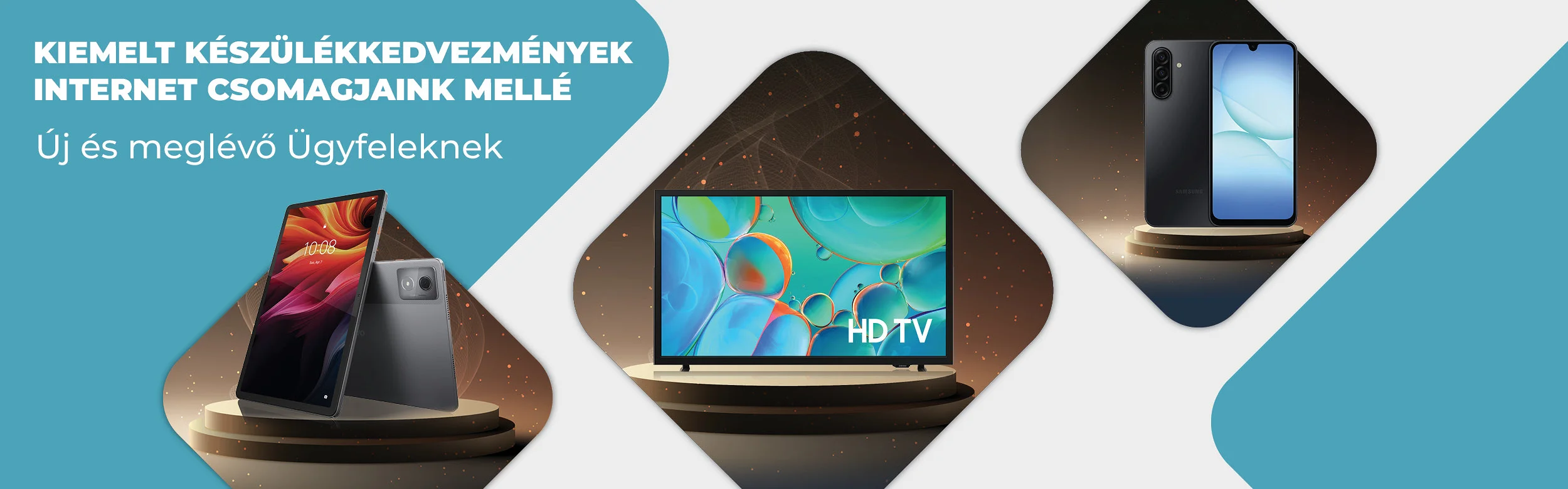 Tarr business illusztrációs kép készülékekkel. Kiemelt készülékkedvezmények internet csomagjaink mellé új és meglévő ügyfeleinknek.