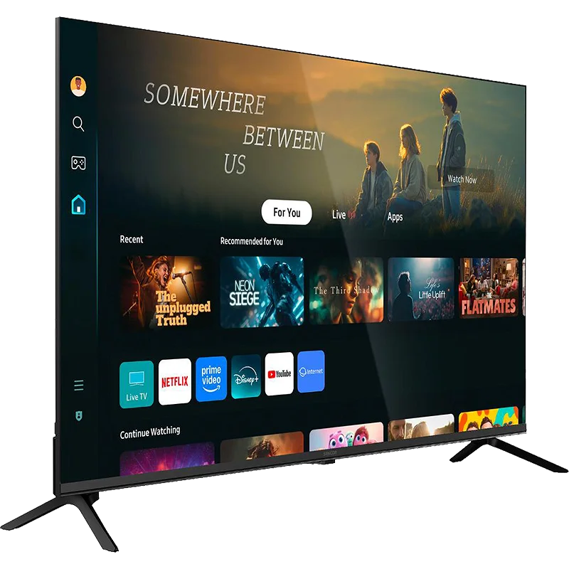 Sencor SLE 43TQU770B 4K UHD Smart QLED TV fekete
