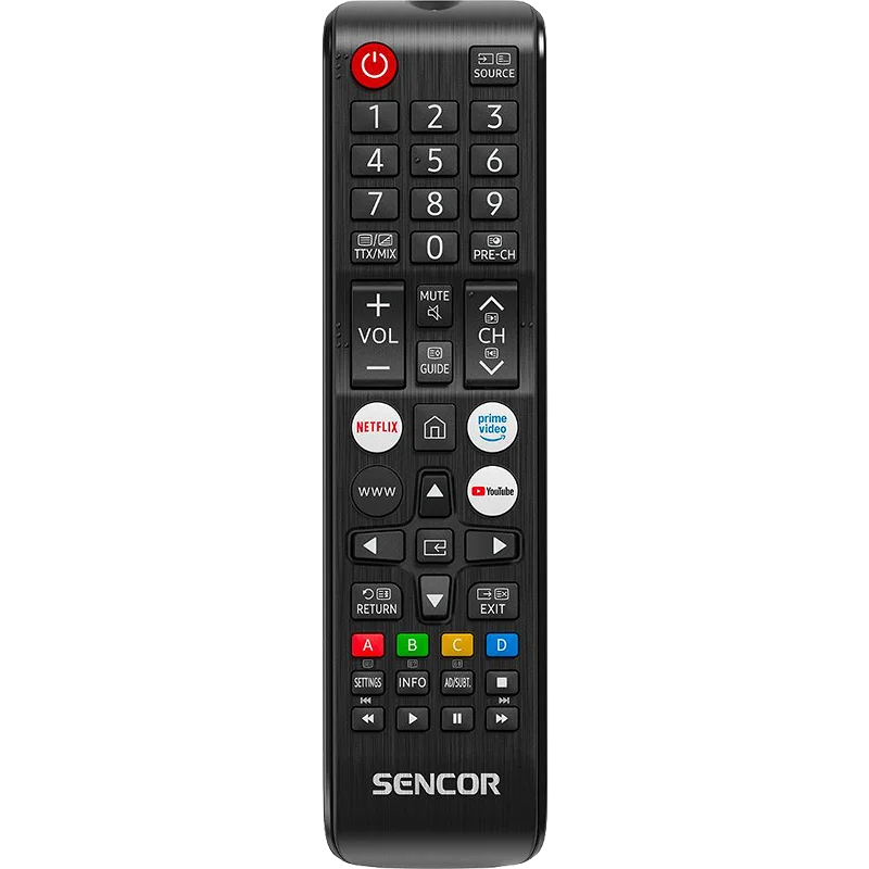 Sencor SLE 55TQU770B 4K UHD Smart QLED TV fekete