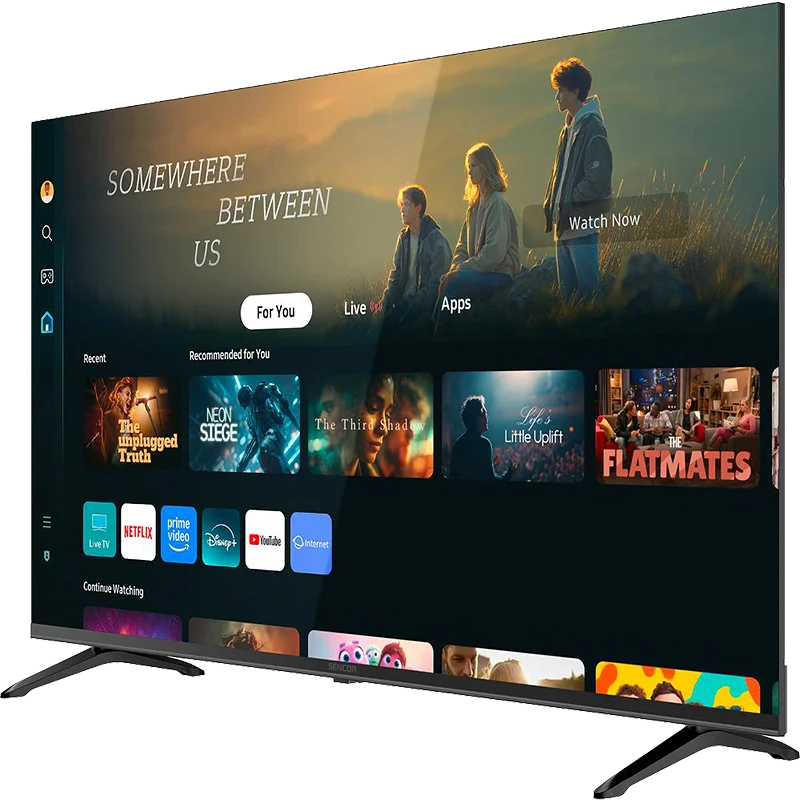 Sencor SLE 55TQU770B 4K UHD Smart QLED TV fekete